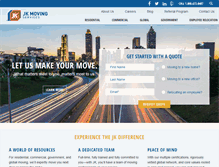 Tablet Screenshot of jkmoving.com